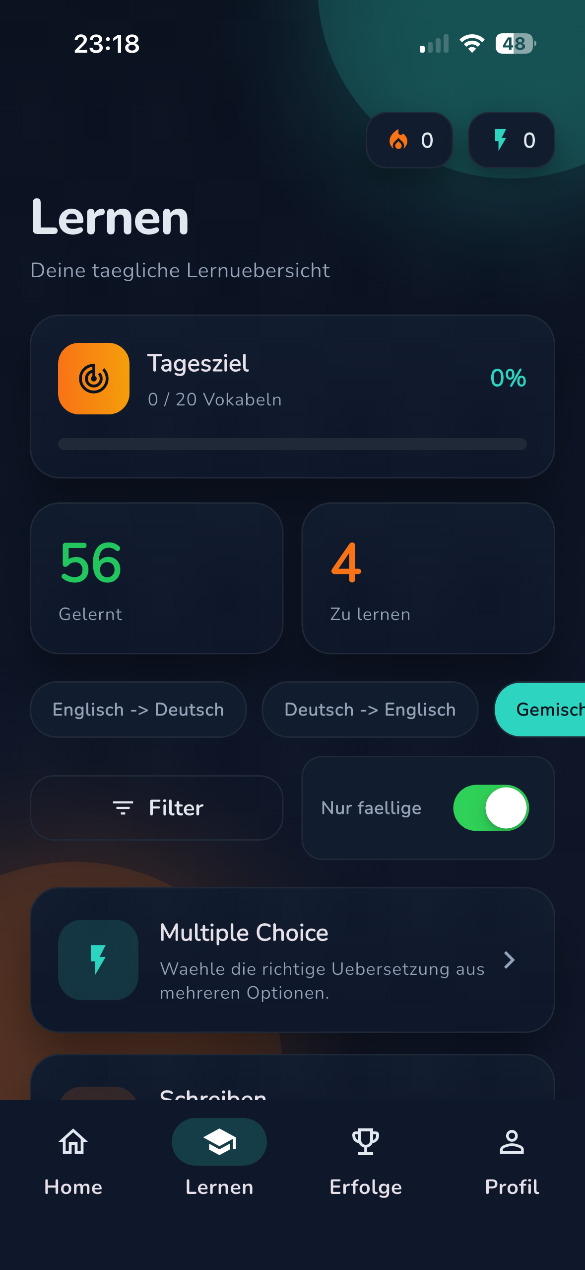 VokabelNinja Screenshot 2